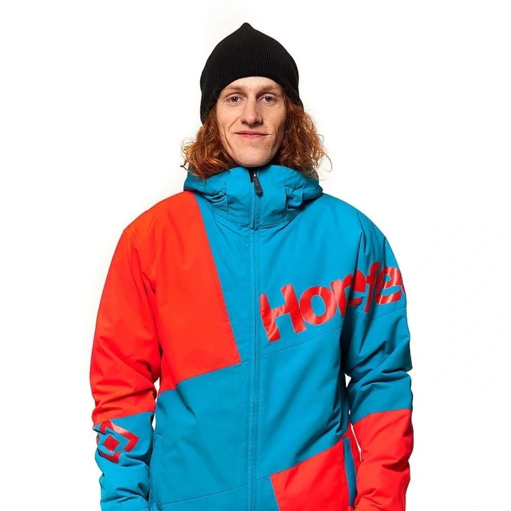 Horsefeathers Men's Vibrant Red and Blue Ski Jacket ultratech 10K size M